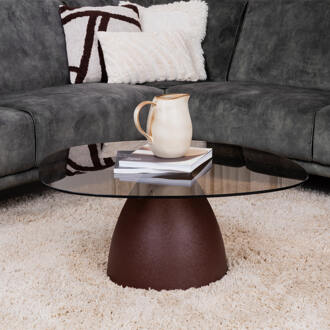 Salontafel Mara 85 cm Burgundy - - Breedte: 86.00 cm