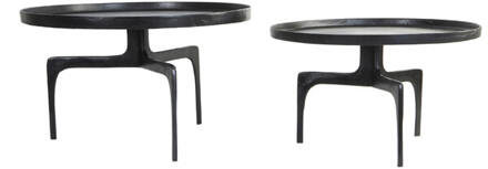 Salontafel PANO Set van 2 - 75x75x44cm - Brons