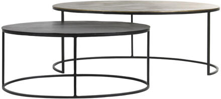 Salontafel PAXSON Set van 2 - 103x60x40cm - Brons