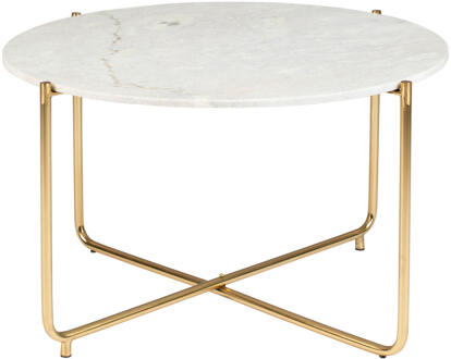 Salontafel 'Timpa' 70cm, wit marmer