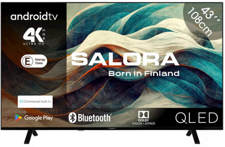 Salora 43QLED320 - 43 inch - QLED TV Zwart