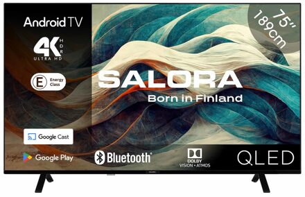 Salora 75QLED320 - 75 inch - QLED TV Zwart