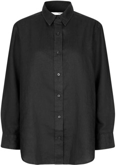 Salova blouses zwart Samsøe Samsøe , Black , Dames - L,M,S,Xs