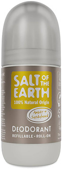 Salt of the Earth Hervulbare Roll-on Deodorant - Amber & Sandelhout