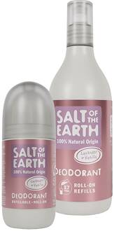 Salt of the Earth Lavendel & vanille Roll on Deodorant + Refill