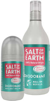 Salt of the Earth Meloen & Komkommer Roll on Deodorant + Refill