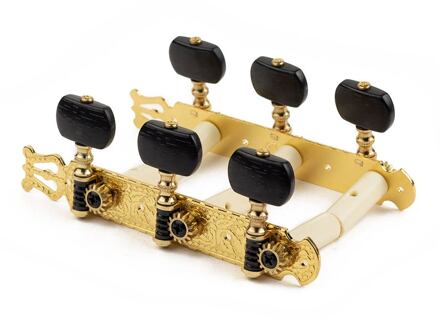 Salvador Cortez MH093GK-A1B origineel vervangingsonderdeel origineel vervangingsonderdeel, set mechanieken, goud, zwarte knoppen, voor model 55, 65