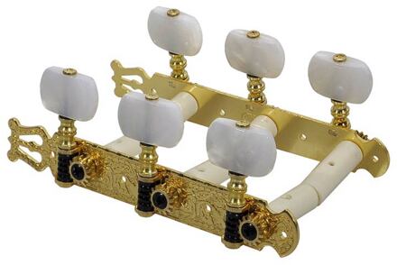 Salvador Cortez MH093GK-A1W origineel vervangingsonderdeel origineel vervangingsonderdeel, set mechanieken, goud, parelmoer knoppen, voor model 70