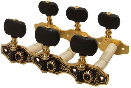 Salvador Cortez MH097GK-A1B origineel vervangingsonderdeel origineel vervangingsonderdeel, set mechanieken, goud, zwarte knoppen, model 60, 80, 90, 110, 130