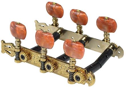 Salvador Cortez MH102G-P1R origineel vervangingsonderdeel origineel vervangingsonderdeel, set mechanieken, goud, zalmkleurige knoppen, voor model 50