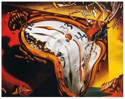 Salvador Dali - Les Montres Molles Kunstdruk 50x40cm