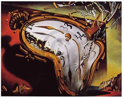 Salvador Dali - Les Montres Molles Kunstdruk 80x60cm