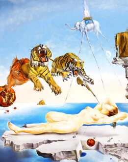 Salvador Dali - Une Seconde Avant L'eveil Kunstdruk 60x80cm