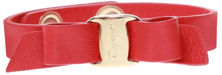 Salvatore Ferragamo Bracelet with bow Salvatore Ferragamo , Red , Dames - ONE Size
