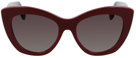Salvatore Ferragamo F1022 Cateye Onglae Donkerrood