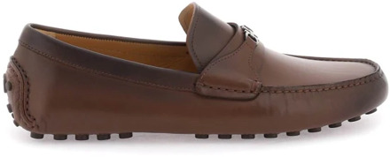 Salvatore Ferragamo Gancini Loafers van korrelig leer Salvatore Ferragamo , Brown , Heren - 41 1/2 Eu,40 1/2 Eu,40 Eu,39 1/2 Eu,42 Eu,41 EU