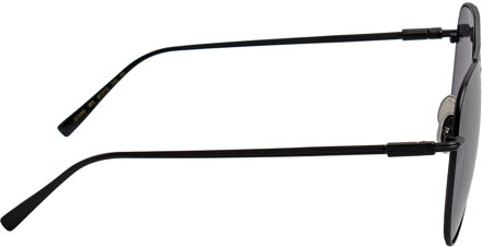 Salvatore Ferragamo Heren Metaal Pilotenstijl Zonnebril SF308S Zwart - One Size