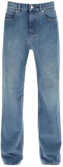 Salvatore Ferragamo Klassieke Straight Jeans Salvatore Ferragamo , Blue , Heren - M,S