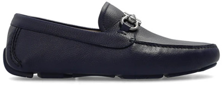 Salvatore Ferragamo Marineblauwe Gancini Moccasins Salvatore Ferragamo , Blue , Heren - 39 1/2 Eu,38 Eu,40 1/2 Eu,41 Eu,39 Eu,44 Eu,40 EU