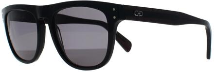 Salvatore Ferragamo Ronde Heren Zwart Donkergrijs SF1111S - maat