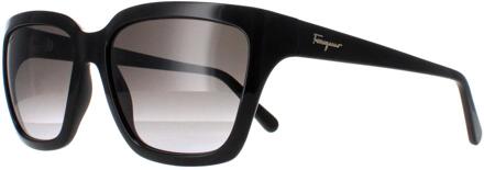 Salvatore Ferragamo SF1018S 001 zwart grijs gradiënt zonnebril - One Size