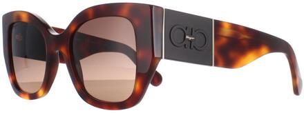 Salvatore Ferragamo SF1045S 238 klassieke tortoise bruin gradiënt zonnebril