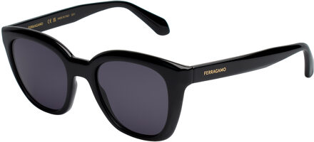 Salvatore Ferragamo SF2000S Ronde Zonnebril voor Vrouwen Zwart - One Size