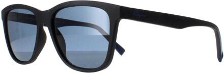 Salvatore Ferragamo SF998S 002 mat zwart blauwe zonnebril