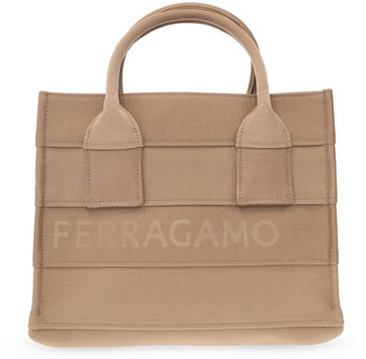 Salvatore Ferragamo Shopper tas Salvatore Ferragamo , Beige , Dames - ONE Size
