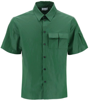 Salvatore Ferragamo Short Sleeve Shirts Salvatore Ferragamo , Green , Heren