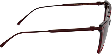 Salvatore Ferragamo Vrouwen Vierkante Acetaat Zonnebril SF2036S Rood - One Size