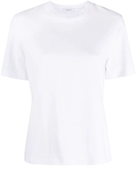 Salvatore Ferragamo Witte Katoenen T-shirt - Klassieke Stijl Salvatore Ferragamo , White , Dames - XS