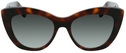 Salvatore Ferragamo Zonnebril Acetaatframe Donker Bruin