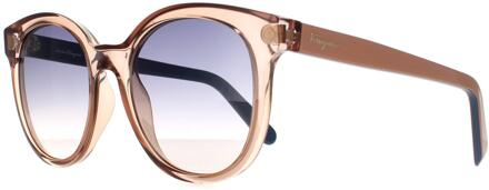 Salvatore Ferragamo Zonnebril SF833S 290 Crystal Naakt Beige Light Gray Gracient