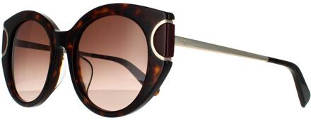 Salvatore Ferragamo zonnebril SF840SA 214 Tortoise Brown gradiënt Bruin - One Size