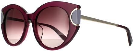 Salvatore Ferragamo zonnebril SF840SA 500 Violet Brown Wine Gradiënt Paars - One Size