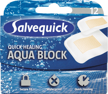 Salvequick Pleisters Salvequick Aquablok 12 st