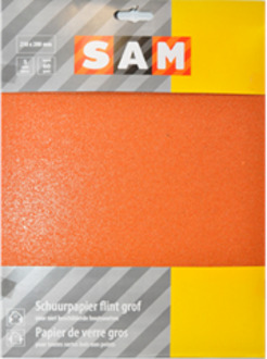 SAM professional schuurpapier droog korund grof - 3 stuks