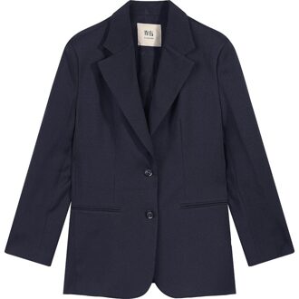 Sam's Boom Koreaanse Oversize Vrouwen Blazer Lente Roze Plaid Britse Stijl Kantoor Dames Losse Jas Bruin Vrouwelijke Blazers Blauw / L