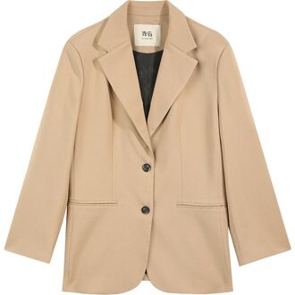 Sam's Boom Koreaanse Oversize Vrouwen Blazer Lente Roze Plaid Britse Stijl Kantoor Dames Losse Jas Bruin Vrouwelijke Blazers Bruin / M