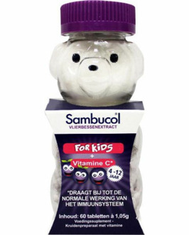 Sambucol Kauwtabletten Kids - 60 kauwtabletten - Voedingssupplement