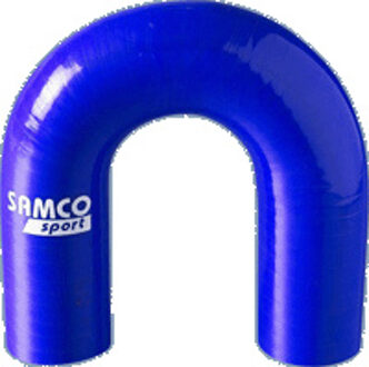 Samco Siliconen slang 180 graden bocht - Lengte 102mm - Ø32mm - Blauw