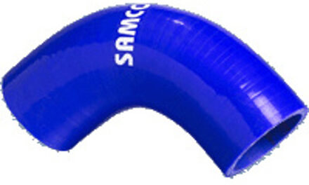 Samco Siliconen slang 90 graden bocht olie en diesel resistent - Lengte 102mm - Ø45mm - Blauw