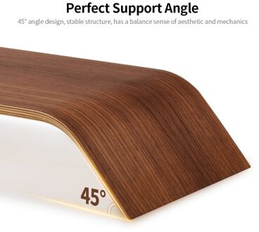 SAMDI Wooden Stand All-in-one Machine Monitor Laptop Holder Strong Bearing Capacity Stable Wooden Bracket Replacement for iMac