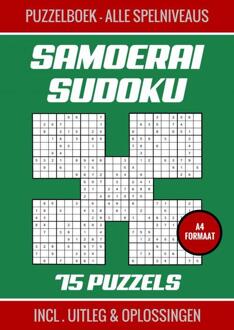 Samoerai Sudoku - Puzzelboek met 75 Puzzels - Alle Spelniveaus -  Kerstcadeau Boekenshop (ISBN: 9789403718729)