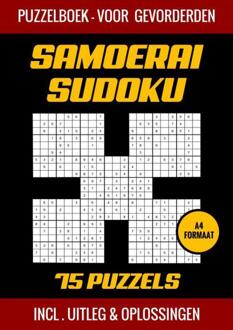 Samoerai Sudoku - Puzzelboek met 75 Puzzels voor Gevorderden -  Puzzelboek Shop (ISBN: 9789403718774)