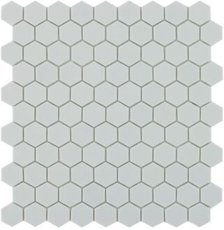 SAMPLE By Goof hexagon mozaiek mat keramische wandtegel 29,5 x 29,5 cm, light grey