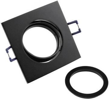 Samsola plafond inbouwlamp, zwart, 9 x 9 cm, metaal