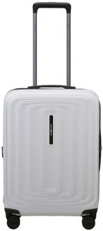Samsonite 2Wander Handbagage Spinner 55 cm - Uitbreidbaar 40/46 liter - 55x40x20/23 cm - metallic stone hardcase koffer Wit - H 55 x B 40 x D 20 cm