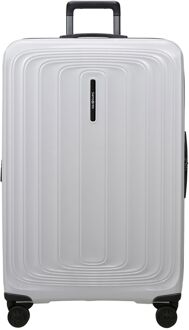 Samsonite 2Wander Spinner 81 cm - Uitbreidbaar 125/137 liter - 81x53x31/34 cm - metallic stone hardcase koffer Wit - H 81 x B 53 x D 31 cm